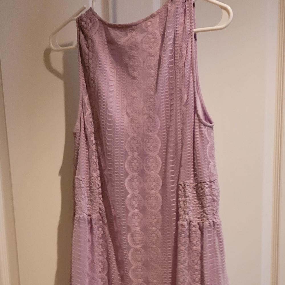 Purple lace dress